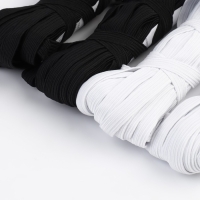 Резинки бельевые &laquo;Домино&raquo;, 10 мм, 10 &plusmn; 1 м, 4 шт, цвет белый/чёрный