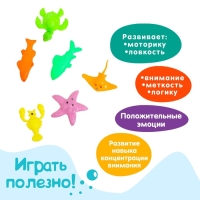Рыбалка магнитная &laquo;Милые рыбки&raquo;, 1 удочка, 6 рыбок