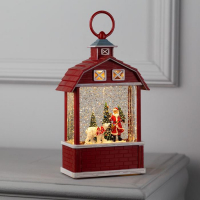 Светодиодная фигура &laquo;Дед Мороз и медведь&raquo; 14 &times; 24 &times; 8 см, пластик, батарейки ААх3 (не в комплекте), свечение тёплое белое