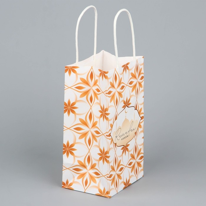 Пакет подарочный крафтовый &laquo;Рамадан&raquo; , Ramadan kareem, 12 х 21 х 9 см