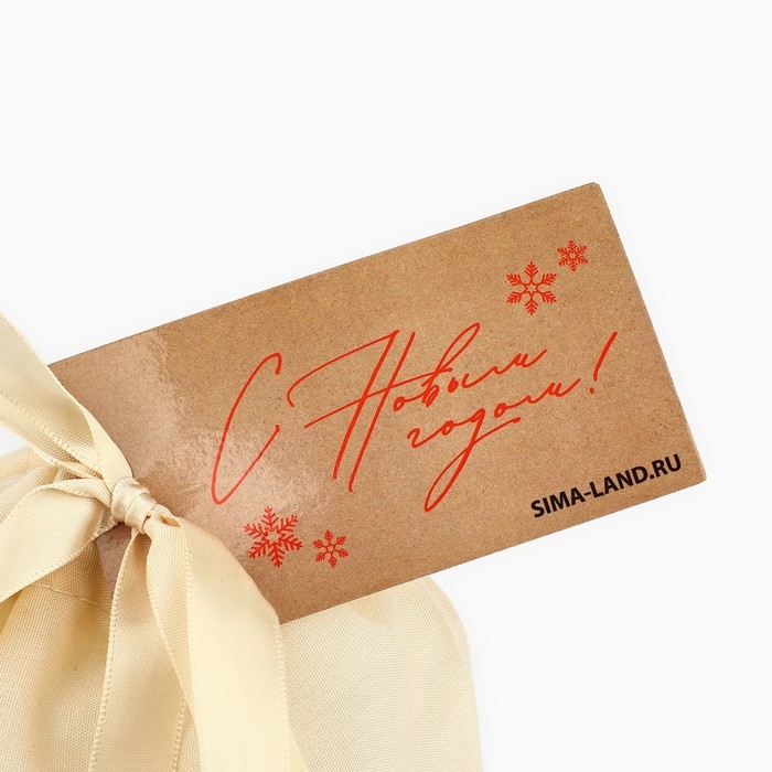 Мешок из хлопка &laquo;С Новым годом&raquo;, 16 х 24 см , Новый год