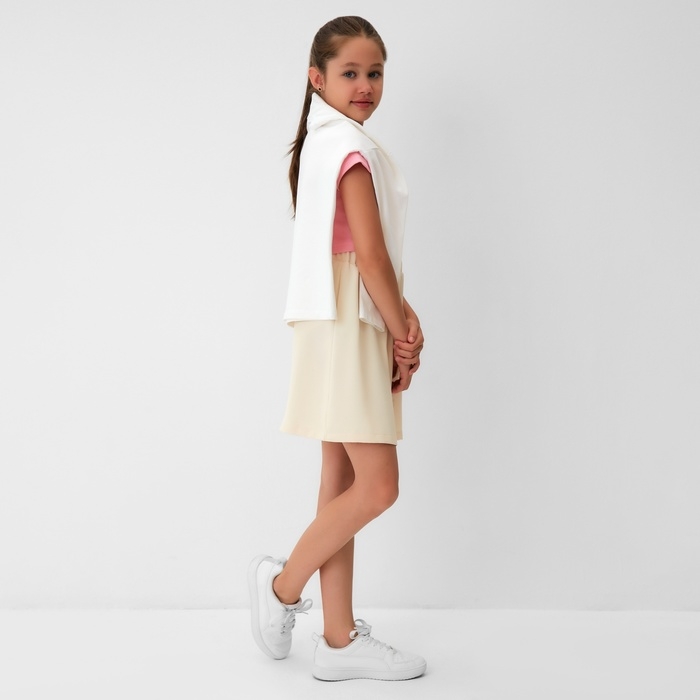 Юбка для девочки MINAKU, цвет бежевый, рост 134 см Юбка для девочки MINAKU, цвет бежевый, рост 134 см