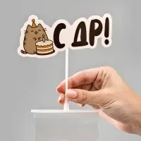 Коробка для маскировки денег в торте "С ДР", 11 х 8 х 6 см