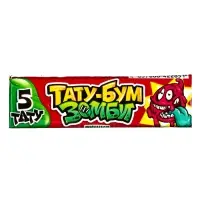 Жевательная резинка в пластинках с татуировками "ТАТУ-БУМ ЗОМБИ" ассорти 12,5гр