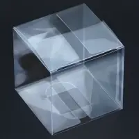 Складная прозрачная коробка из PVC, для упаковки подарков, 7&times;7&times;7 см