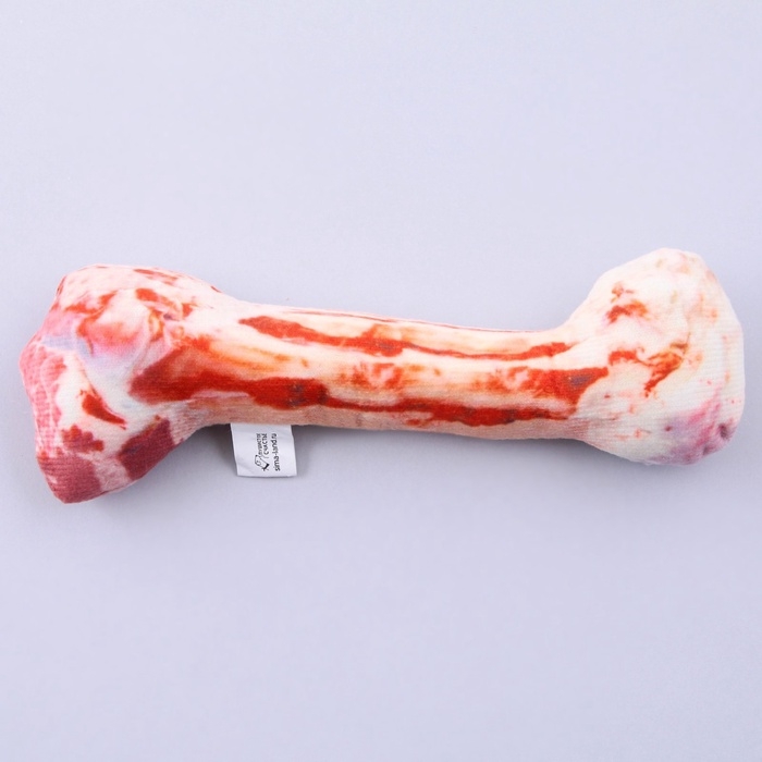 Игрушка для собак с пищалкой &laquo;&lrm;Косточка&raquo;&lrm; из текстиля, 19,6 х 6,6 см