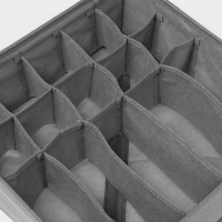 Органайзер для хранения белья &laquo;Смарт&raquo;, 15 ячеек, 30&times;30&times;11 см, цвет серый