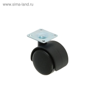 Колесо мебельное 38&times;38&times;1.2 мм, d=40 мм, на площадке, без тормоза
