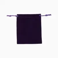 Мешочек бархатный, 10&times;12 см, фиолетовый