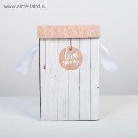 Коробка подарочная складная &laquo;Доски&raquo;, 14 х 23 см