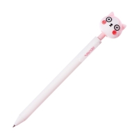 Ручка гелевая прикол Calligrata "Котик" автоматическая, узел 0.5 мм, синие чернила, белая Ручка гелевая прикол Calligrata "Котик" автоматическая, узел 0.5 мм, синие чернила, белая