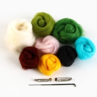 Валяние из шерсти. Брошь &laquo;Единорожка с авокадо&raquo;