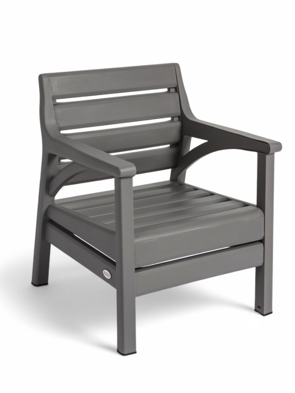 Набор садовой мебели "Евпатория" 4 предмета: 2 кресла, стол, диван 2-х местный, цвет серый