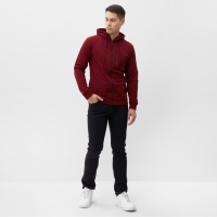 Толстовка мужская, цвет бордовый, размер 56 (3XL)