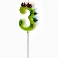 Свеча для торта цифра 3 &laquo;Зверюшка&raquo;, 5 см