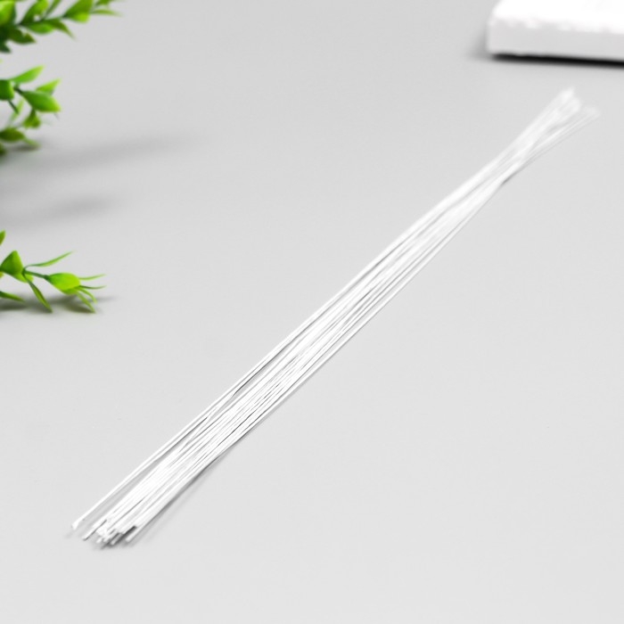 Проволока для творчества Проволока для творчества "Белая" (набор 20 шт) 0,55 мм, 36 см