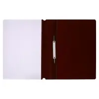 Папка-скоросшиватель Calligrata, А4, 120 мкм, коричневая, прозрачный верх