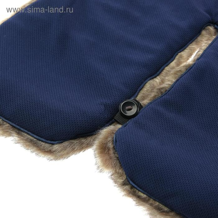 Накидка &laquo;АВТОНЯША&raquo; для детского автокресла, Мишка, серая