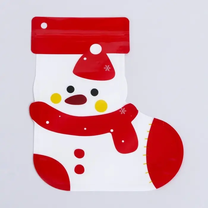 Пакет подарочный &laquo;Снеговик&raquo;, с zip - lock застежкой 18&times;22 см