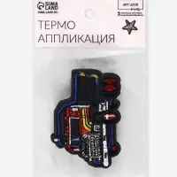 Термоаппликация &laquo;Грузовик&raquo;, 4.9&times;7 см, серая