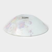 Тарелка суповая Доляна &laquo;Букет незабудок&raquo;, d=18 см, стекло, рисунок