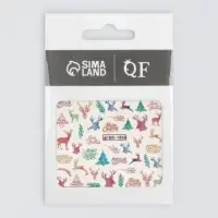 Слайдеры для ногтей &laquo;Олени&raquo;, разноцветные