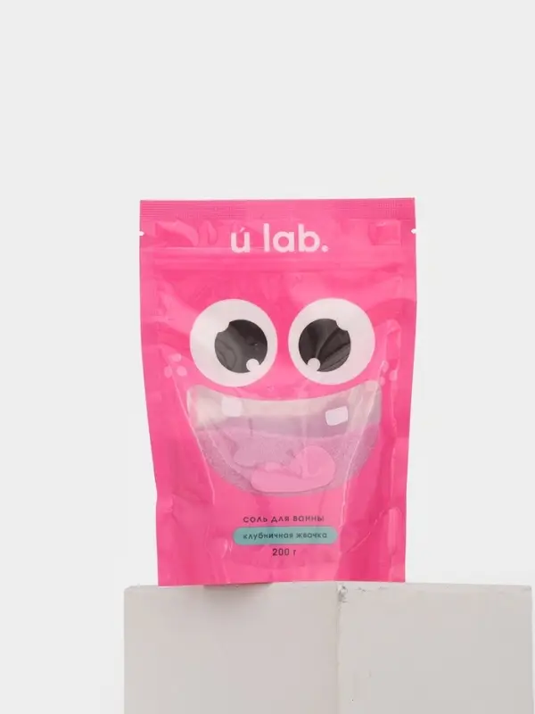 Соль для ванны &laquo;Монстрики&raquo;, 200 г, аромат клубничная жвачка, ULAB