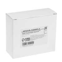 Светильник встраиваемый под лампу MR16, квадрат, пластик, черный