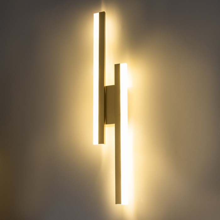 Бра "Лайма" LED 3000К золото 48х8х8см