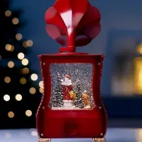 Фигура светодиодная "Граммофон" 36х16х9 см, 3хААА (не в компл.), музыка, USB, Т/БЕЛЫЙ