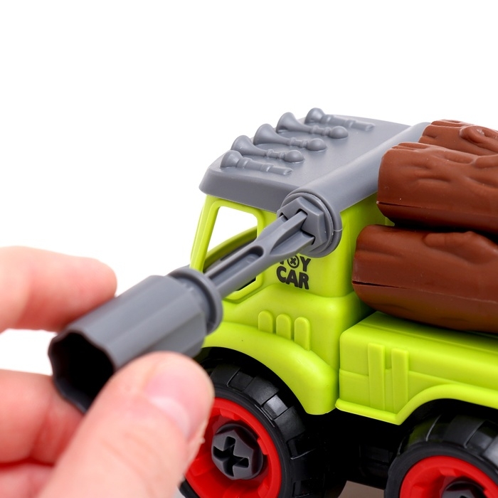 Конструктор винтовой &laquo;Фермерский транспорт&raquo;, набор 2 штуки, с отвёрткой, 55 деталей