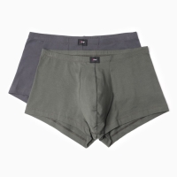 Набор мужских трусов боксеры (2 шт), цвет тёмный хаки/графит, размер 46 (S) Набор мужских трусов боксеры (2 шт), цвет тёмный хаки/графит, размер 46 (S)