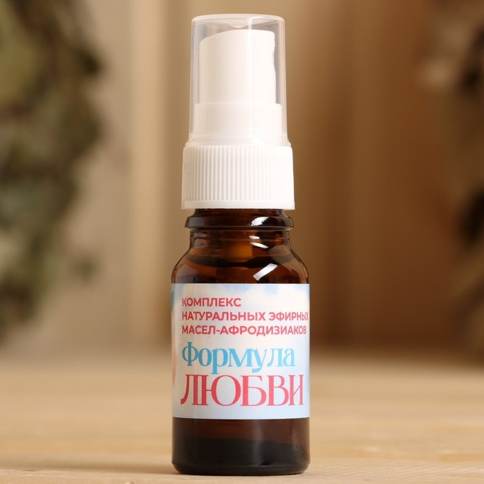 Смесь эфирных масел Смесь эфирных масел "Формула любви" роза, иланг-иланг, жасмин, пачули, нероли 10 мл спрей