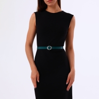 Ремень женский, ширина 2 см, пряжка металл, цвет зелёный