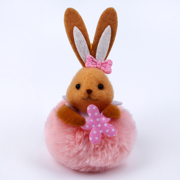 Мягкая игрушка &laquo;Зайчик&raquo; на подвесе, 8 см, цвет МИКС