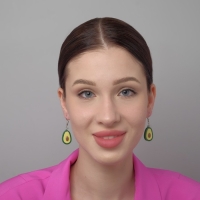 Серьги пластик &laquo;Авокадо&raquo; крупные, цвет зелёно-коричневый