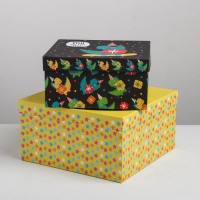 Набор коробок 10 в 1, упаковка подарочная, &laquo;Поздравления&raquo;, 10.2 х 10.2 х 6‒28.2 х 28.2 х 15 см