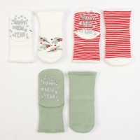 Набор махровых носков 3 пары Крошка Я Christmas 10-12 см Набор махровых носков 3 пары Крошка Я Christmas 10-12 см