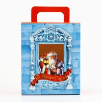 Коробка подарочная новогодняя складная с 3D эффектом &laquo;Дедушка Мороз&raquo;, 18 x 15 x 7.5 см, Новый год