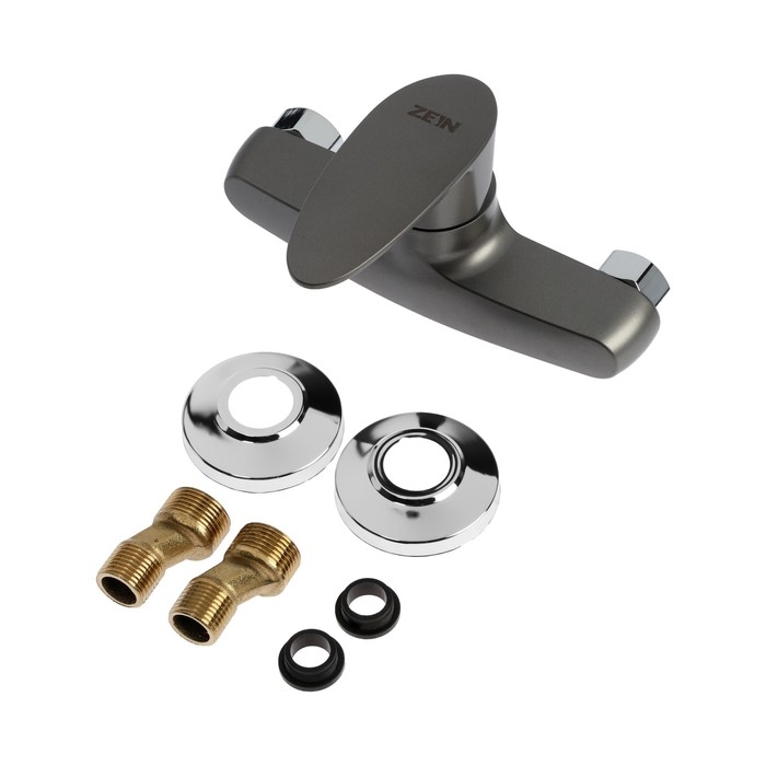 Смеситель для душа ZEIN Z3671, однорычажный, без душевого набора, ABS-пластик, графит Смеситель для душа ZEIN Z3671, однорычажный, без душевого набора, ABS-пластик, графит