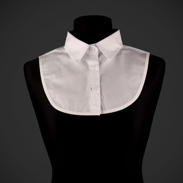 Воротник ложный, диаметр горловины = 42 см, 31,5 &times; 20,5 см, цвет белый