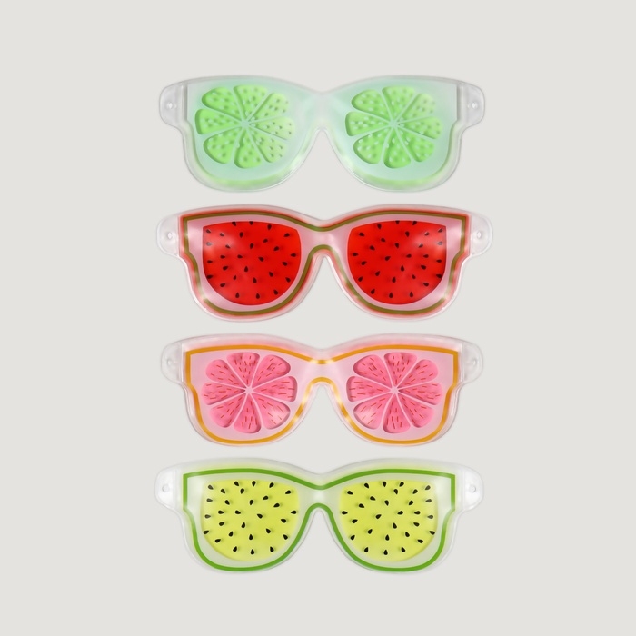 Маска для глаз, гидрогелевая, охлаждающая/согревающая, 18,2 &times; 7 &times; 0,5 см, цвет МИКС