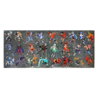 Набор для рисования 114 предметов в пластиковом тубусе 74 х 9 х 9 см "Дикие Скричеры" (восковые карандаши 12 цветов + наклейки + блокнот)