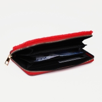 Кошелёк на молнии, цвет красный Кошелёк на молнии, цвет красный