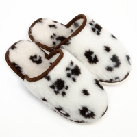 Тапочки женские, цвет молочный &laquo;Лапки&raquo;, размер 39