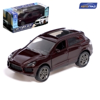 Машина металлическая &laquo;Каен&raquo;, инерция, 1:32, открываются двери, световые и звуковые эффекты, цвет коричневый