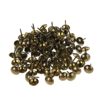 Гвозди ТУНДРА, декоративные, обивочные, 11х17 мм, античная бронза, фасовка 50 шт Гвозди ТУНДРА, декоративные, обивочные, 11х17 мм, античная бронза, фасовка 50 шт