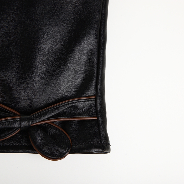 Перчатки женские, безразмерные, с утеплителем, цвет чёрный