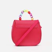 Сумка детская для девочки на магните, цвет малиновый