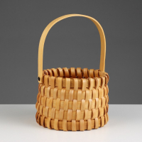 Корзина плетеная, ротанг, 17х12,5/26 см, 1 шт., натуральный Корзина плетеная, ротанг, 17х12,5/26 см, 1 шт., натуральный